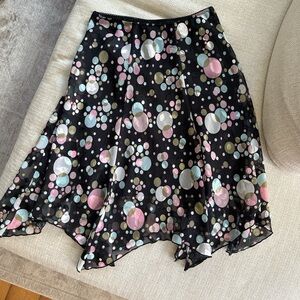 Y2K polka dot Midi Skirt
